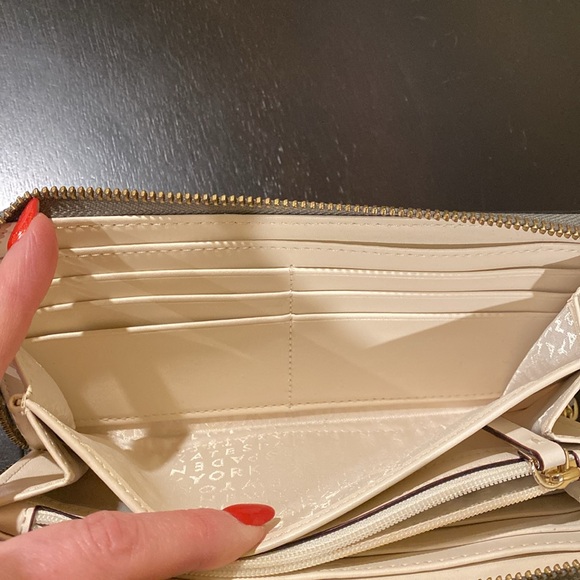 Kate Spade Zip Around Wallet Gray - Picture 7 of 14